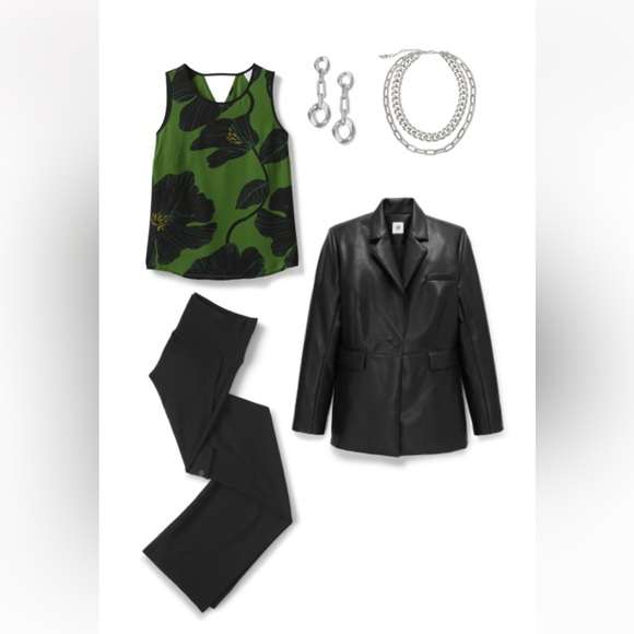 cabi NWT James Jacket, Black, Faux Leather, size MEDIUM, Fall 23 - Picture 6 of 7